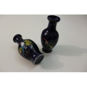 2 small Luxury hand made bird vases  - 20% sale - free shipping   142771079074
